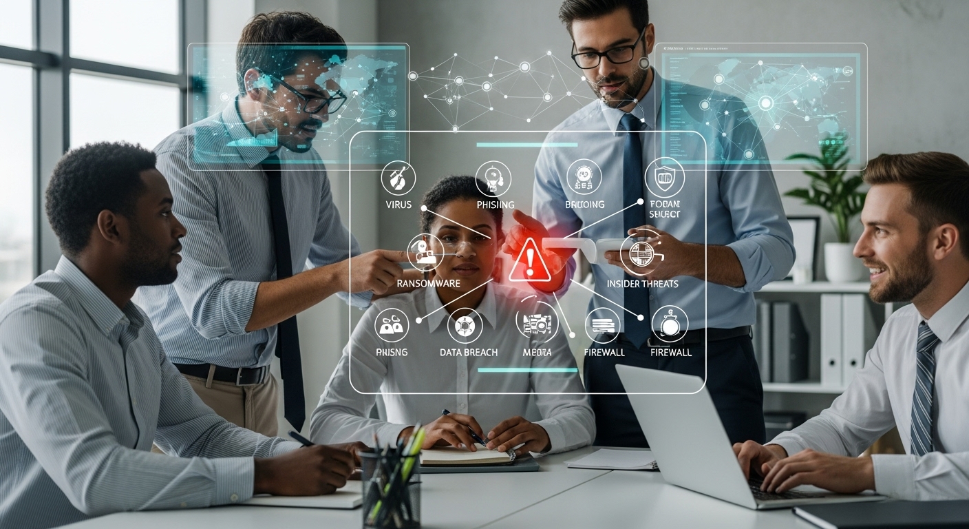 cybersecurity teamwork office