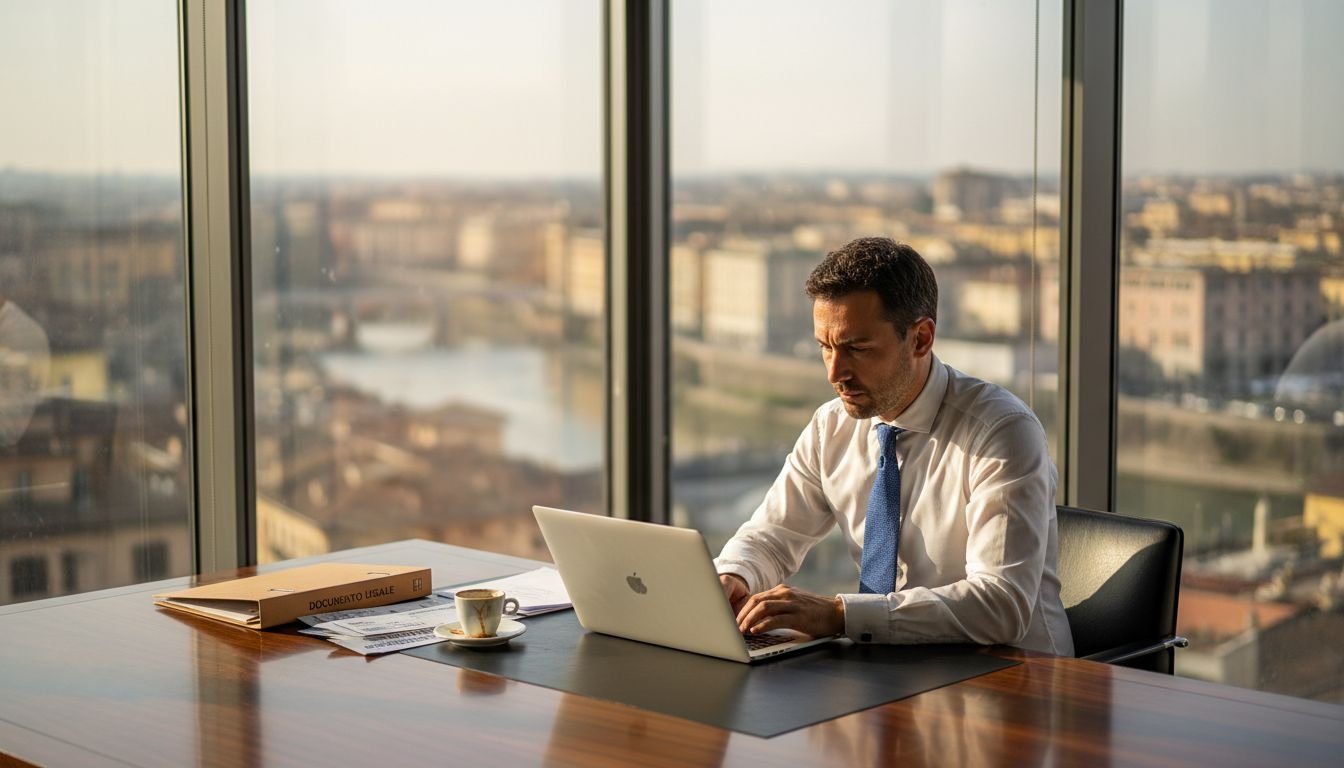 Professionista impegnato nella gestione della privacy all’interno di un’azienda SaaS