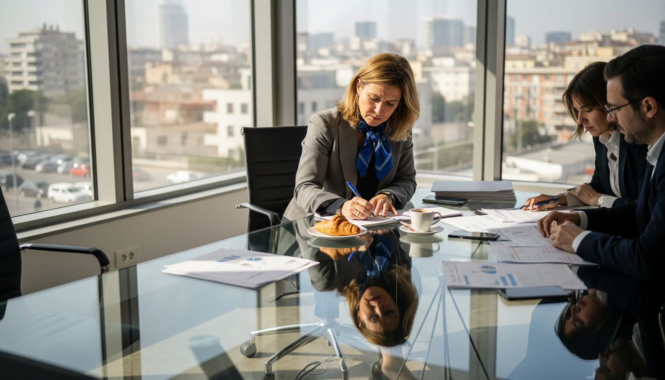 Il team aziendale sta analizzando la documentazione per la certificazione ISO.