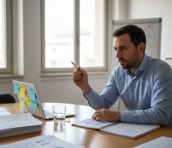 Riunione di verifica ISO nell’ufficio direzionale