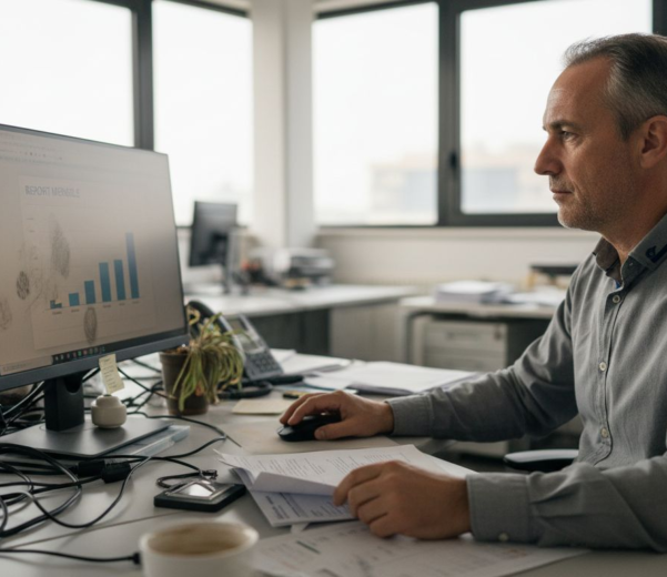 Il responsabile IT si occupa del controllo dei report dell’ufficio dedicato alle PMI.