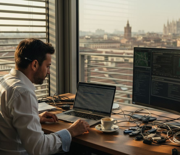 Responsabile IT che tiene sotto controllo la sicurezza informatica all’interno dell’ufficio