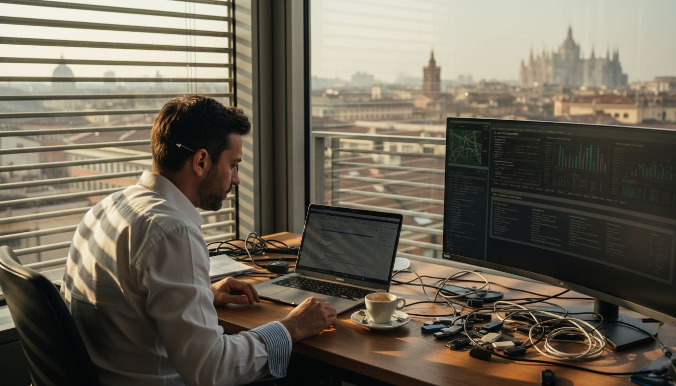 Responsabile IT che tiene sotto controllo la sicurezza informatica all’interno dell’ufficio