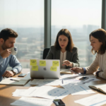 Il team di una PMI specializzata in SaaS si riunisce per confrontarsi sul rispetto delle normative sulla privacy.