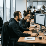 Il team di sicurezza informatica sta analizzando i registri degli incidenti direttamente in ufficio, per individuare eventuali anomalie e garantire la protezione dei dati aziendali.