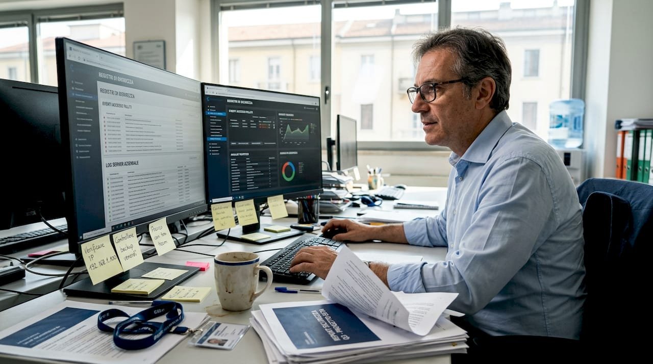 Il responsabile IT di una PMI si occupa di gestire e monitorare la sicurezza informatica dell’azienda.