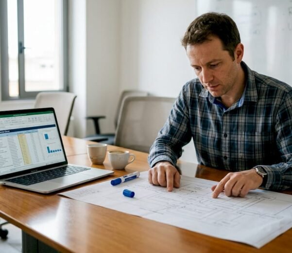 Responsabile IT che analizza la mappatura delle risorse cloud per valutare la sicurezza.