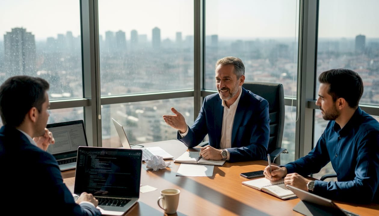 Il team IT si confronta sulle migliori strategie per garantire la sicurezza dei dati.