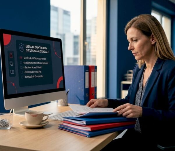 Titolare di una PMI che si occupa di organizzare le cartelle dei documenti per la certificazione ISO.
