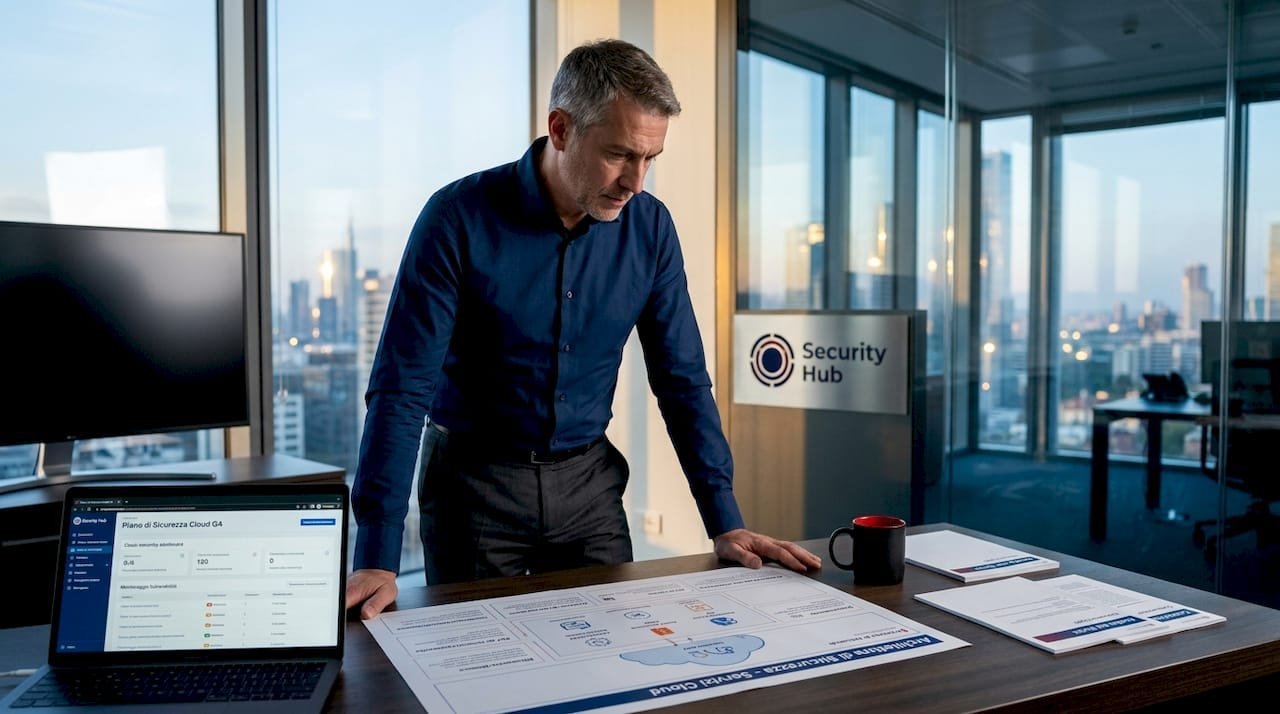 Responsabile IT che assegna i ruoli di sicurezza sul cloud