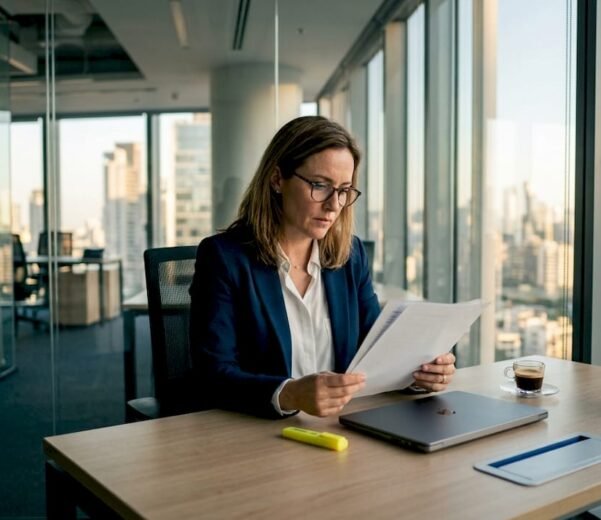 Professionista che si occupa della verifica dei documenti relativi alla sicurezza dei fornitori