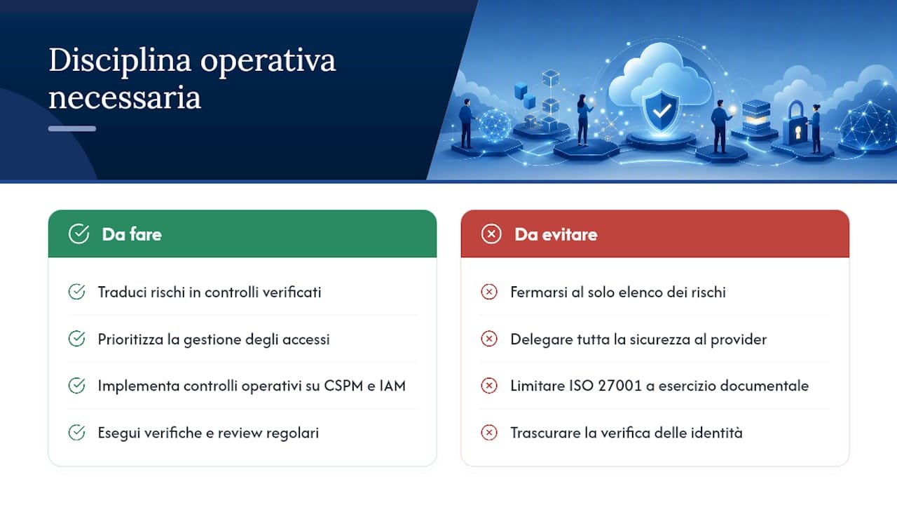 Perché la lista dei rischi non basta, se manca la disciplina — overview diagram